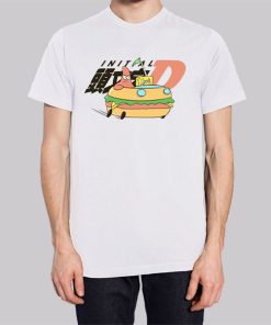 Funny Parody Spongebob Initial D Tshirt