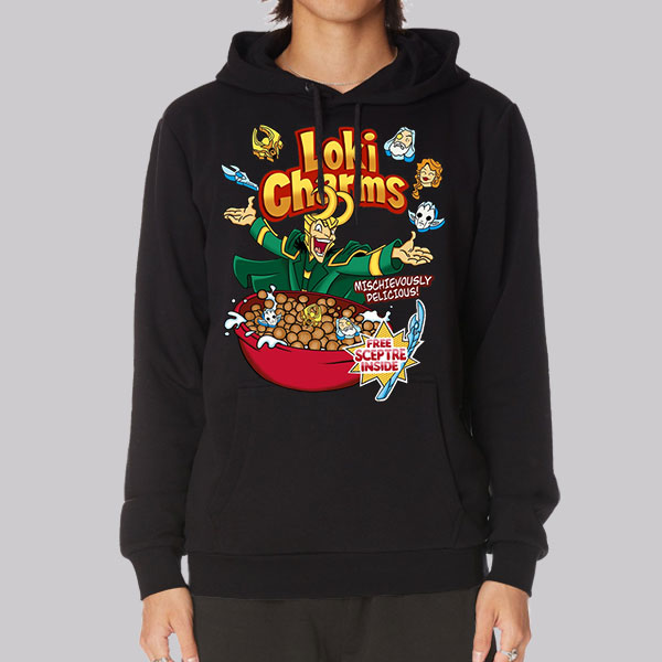 Cereal God of Mischief Loki Charms Sweatshirt Cheap Made Printed