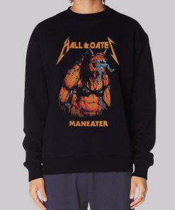 Vintage 90s Metal Beast Hall and Oates Maneater Sweatshirt