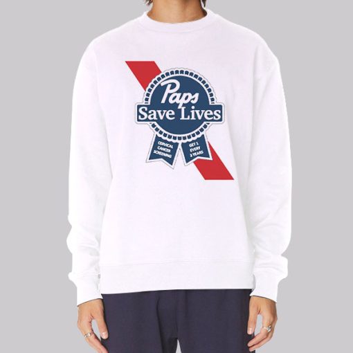 Paps Save Lives Cervical Cancer Sweatshirt