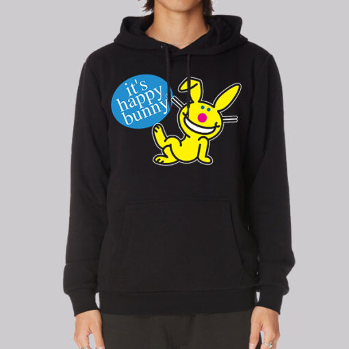 Funny Logo It's Happy Bunny Hoodie