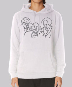 Inspired Line Art Three Stooges Hoodie