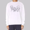 Inspired Line Art Three Stooges Sweatshirt