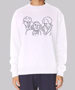 Inspired Line Art Three Stooges Sweatshirt