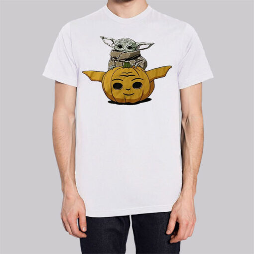 Halloween Star Wars Baby Yoda Pumpkin Shirt