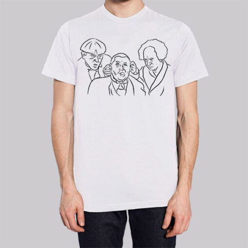 Inspired Line Art Three Stooges Shirt