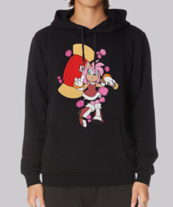 Amy Rose Pink Sonic the Hedgehog Hoodie