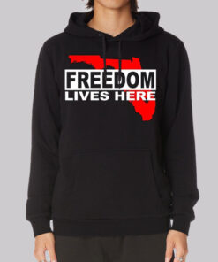 Freedom Lives Here Florida Map Hoodie