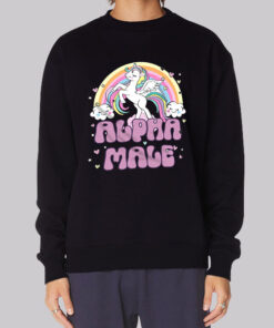 Funny Inspired Alpha Male Unicorn Sweatshirt