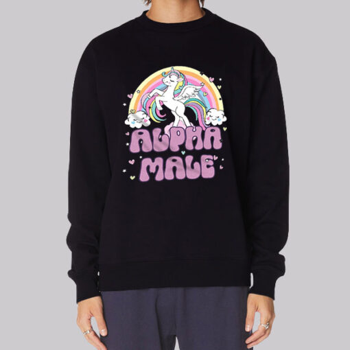 Funny Inspired Alpha Male Unicorn Sweatshirt
