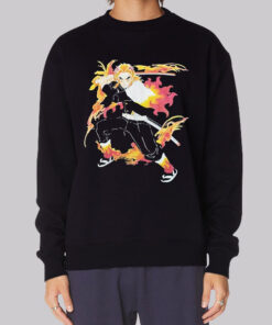 Rengoku Flame Art Demon Slayer Sweatshirt