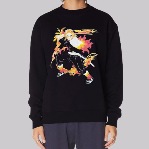 Rengoku Flame Art Demon Slayer Sweatshirt