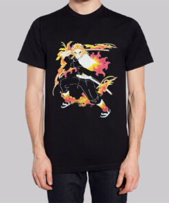 Rengoku Flame Art Demon Slayer Shirt