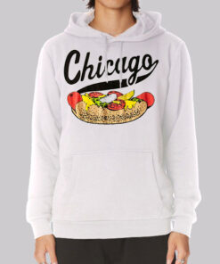 Chicago Style Vintage Hot Dog Hoodie