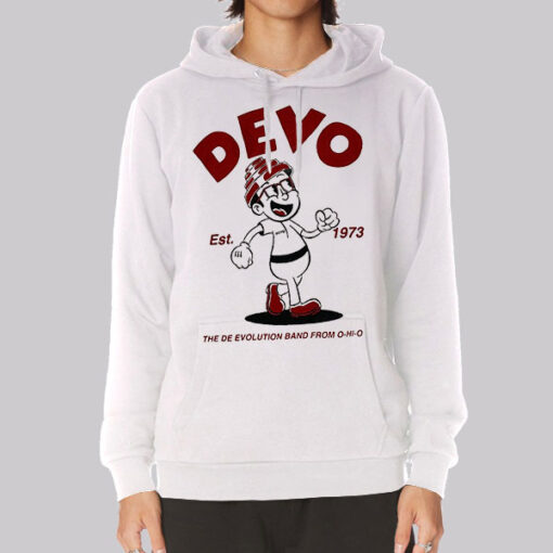 Devo Logo Cartoon Est 1973 Hoodie