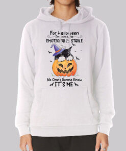 For Halloween a Cat Emotionally Stable Hoodie
