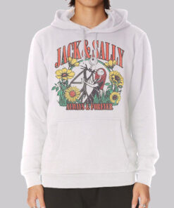 Jack and Sally Faces Always Forever Hoodie