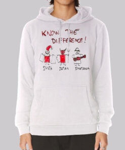 Know the Difference Santa and Satan Hoodie