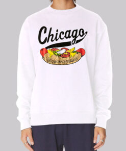 Chicago Style Vintage Hot Dog Sweatshirt