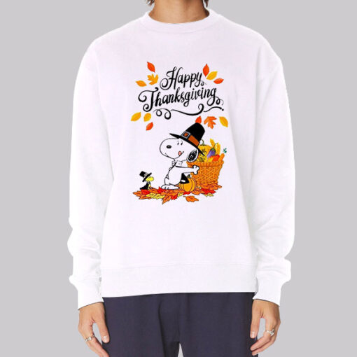 Cute Autumn Peanuts Thanksgiving Sweatshirt