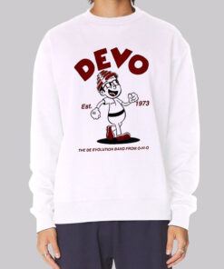 Devo Logo Cartoon Est 1973 Sweatshirt