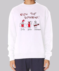 Know the Difference Santa and Satan Sweatshirt