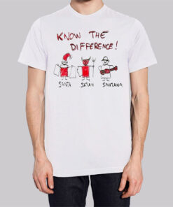 Know the Difference Santa and Satan Shirt