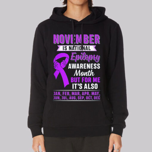 Fight Epilepsy Month Awareness Hoodie