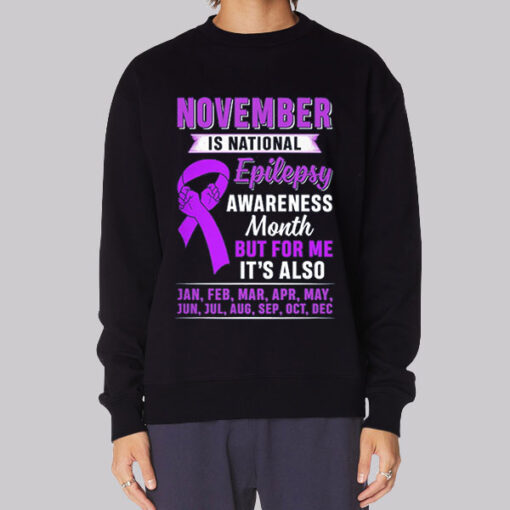 Fight Epilepsy Month Awareness Sweatshirt