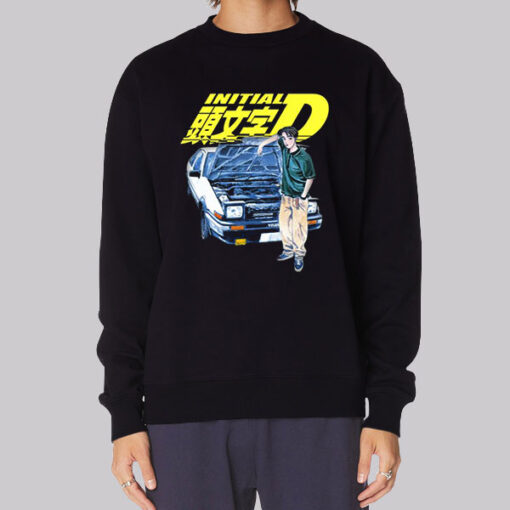 Fujiwara Ae86 Manga Initial D Sweatshirt