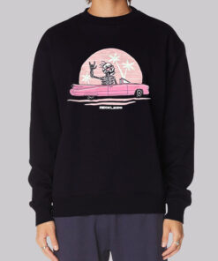 Funny Skeleton Driving Reckless Sweatshirt
