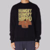 Vintage Shirthangry Hippo Funny Sweatshirt