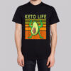 Avocado Flexing Keto Memes Funny Shirt