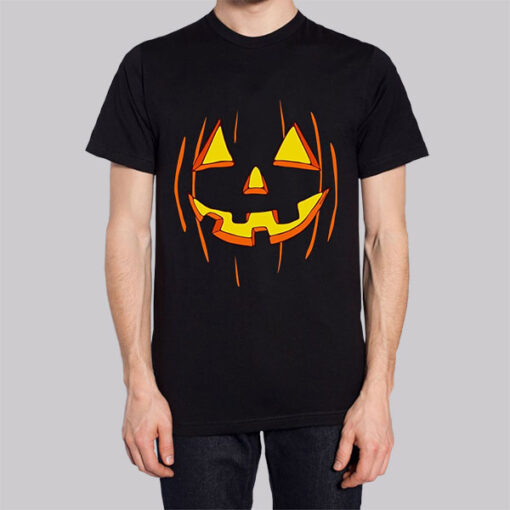 Jackolantern Face Paint Pumpkin Shirt