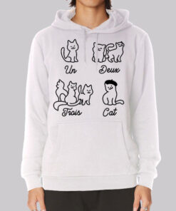 Un Deux Trois Cat Meowhiskers Hoodie