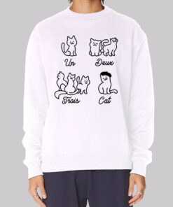 Un Deux Trois Cat Meowhiskers Sweatshirt