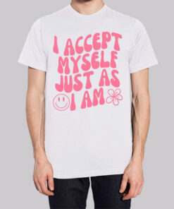 I Accept Myself Aesthetic Back Printed Shirt