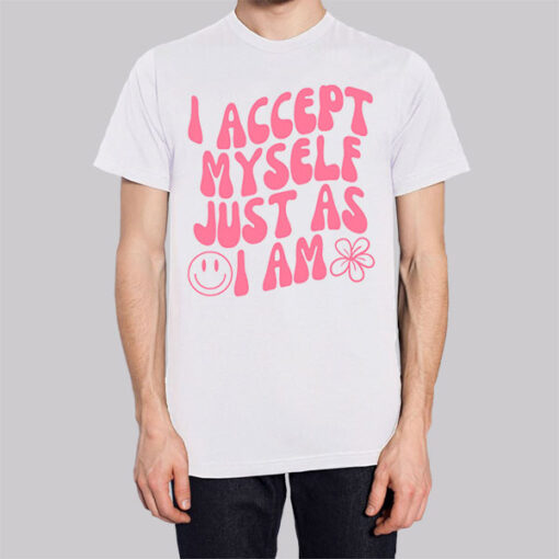 I Accept Myself Aesthetic Back Printed Shirt