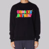 Colorful Writing Grimace Birthday Sweatshirt
