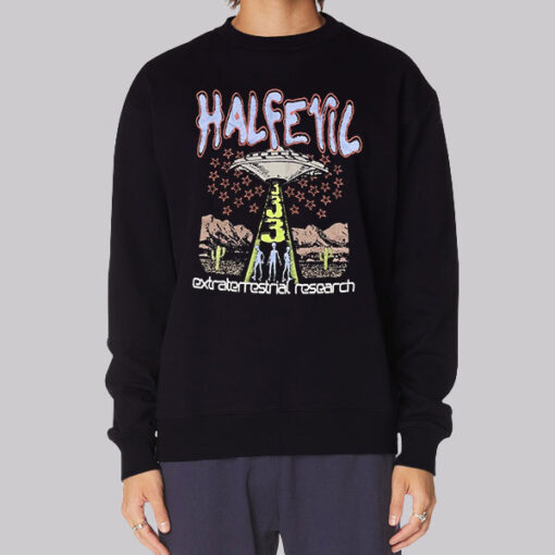 Vintage Alien Half Evil Sweatshirt