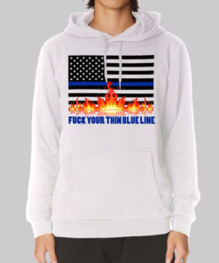 Blue line flag online sweatshirt