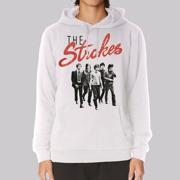 Vintage Band the Strokes Hoodie Cheap Made Printed