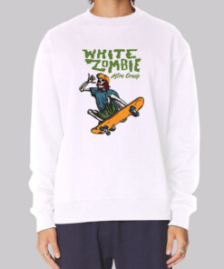 Vintage Skate White Zombie Sweatshirt
