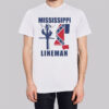 Mississippi Flag Power Lineman Shirt