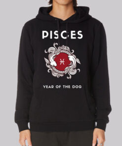 Funny Zodiac Pisces Dog Year Hoodie