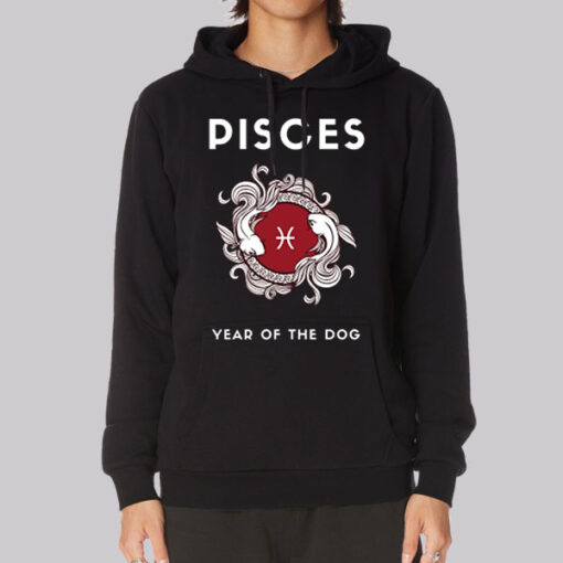Funny Zodiac Pisces Dog Year Hoodie