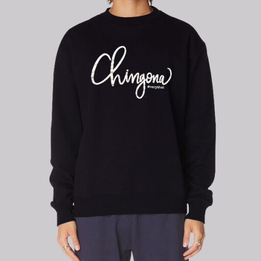 Funny Typography Chingona Sweatshirt