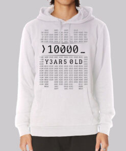0100 Binary Code 10000 Years Hoodie