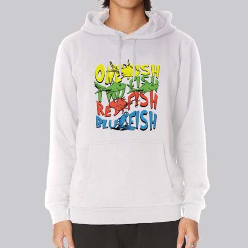 Inspired Red Fish Blue Fish Hoodie