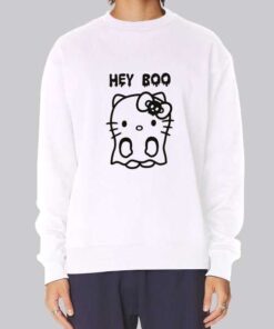 Ghost Hello Kitty Hey Boo Sweatshirt